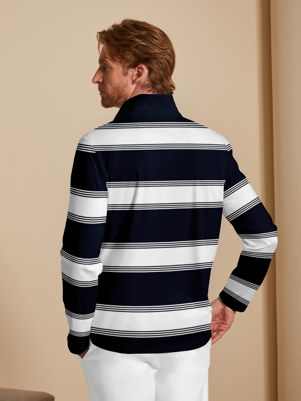 Navycore Men's Lightweight Golf Shirt Quarterzip UPF50+