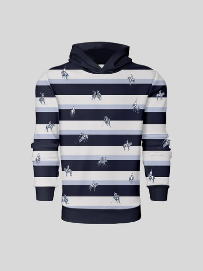 Playful Nautical Men's Golf Hooded Sweatshirt