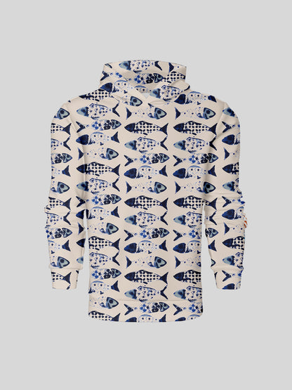 Playful Nautical Men's Golf Hooded Sweatshirt