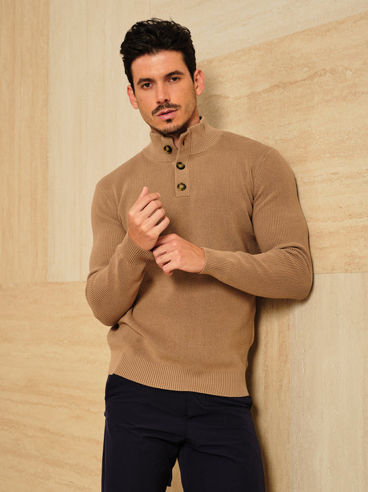 More Than Basic Men's Golf Quarter Zip Sweater