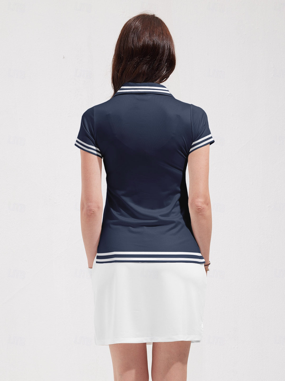 Playful Nautical Women's Polo Top UPF50+