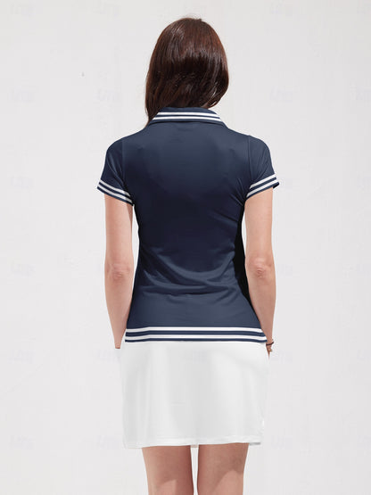 Playful Nautical Women's Polo Top UPF50+