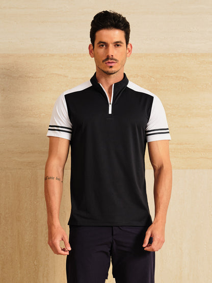 More Than Basic Men's Golf Shirt Quarterzip UPF50+