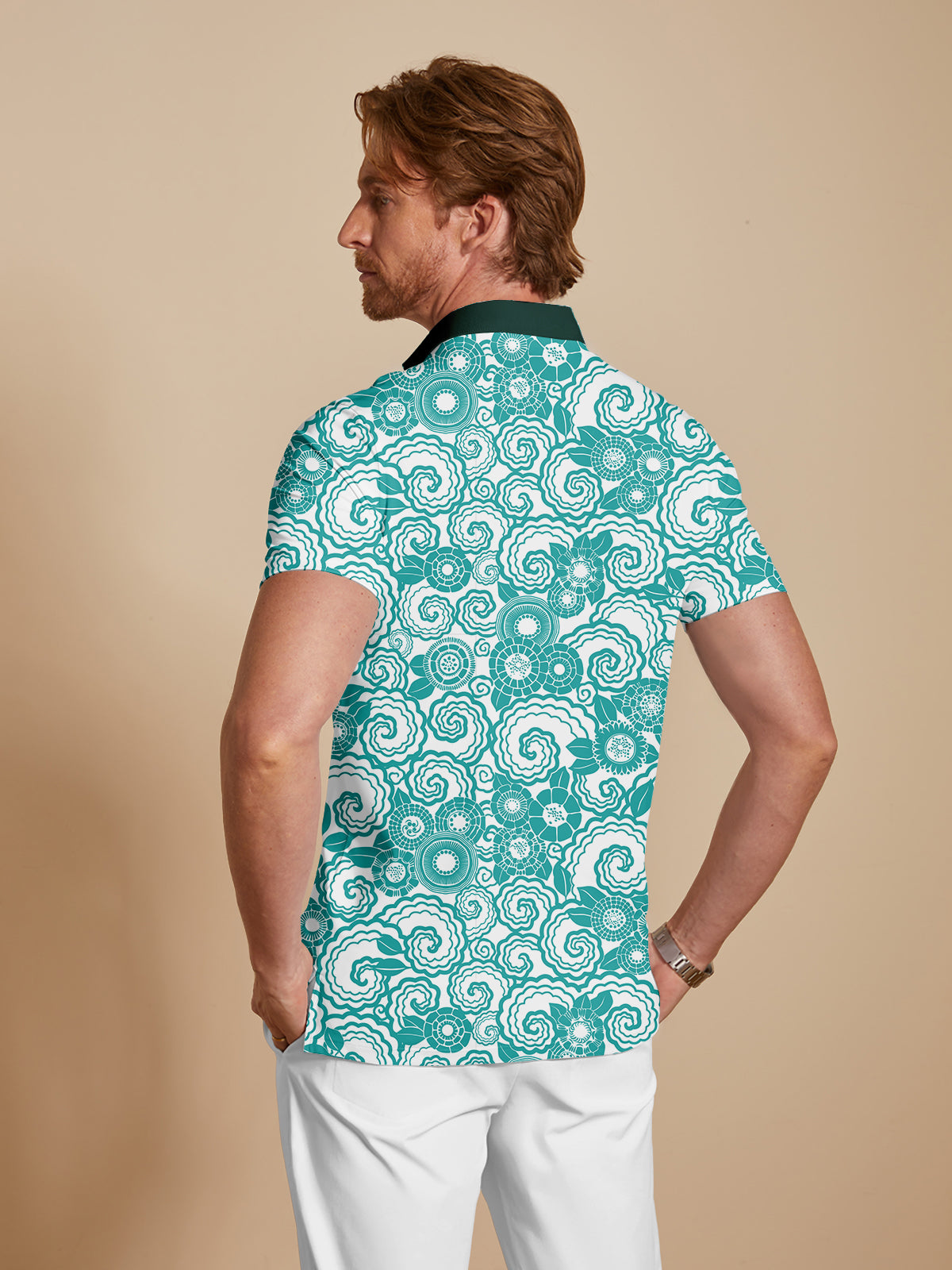 Botanical Energy Men's Polo Top UPF50+