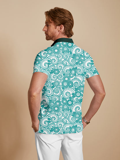 Botanical Energy Men's Polo Top UPF50+