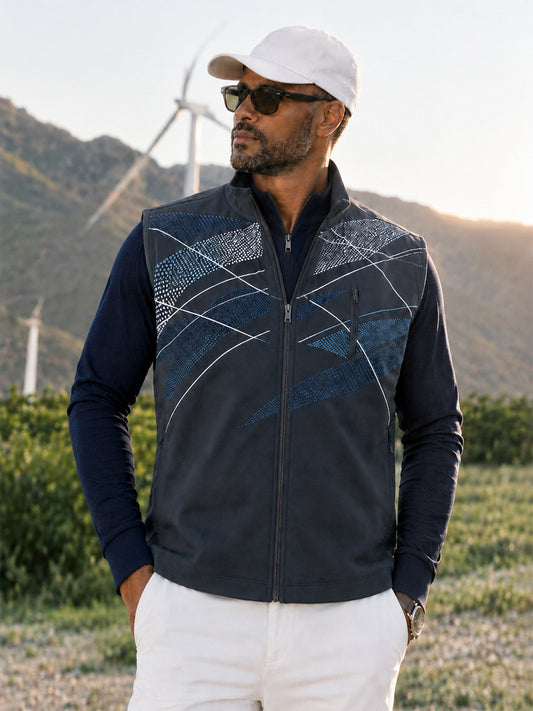 Inked Skins Men's Geometric Lightweight Vest