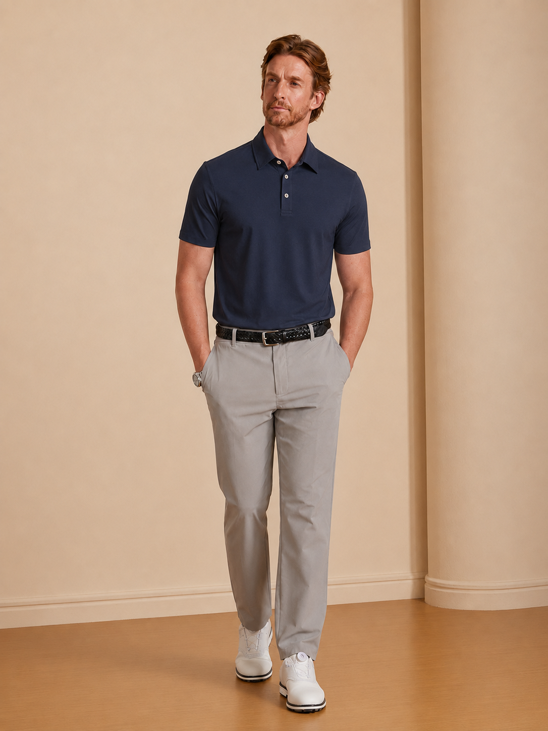 NyCool Men's Seamless Bonded Polo Shirt UPF50+
