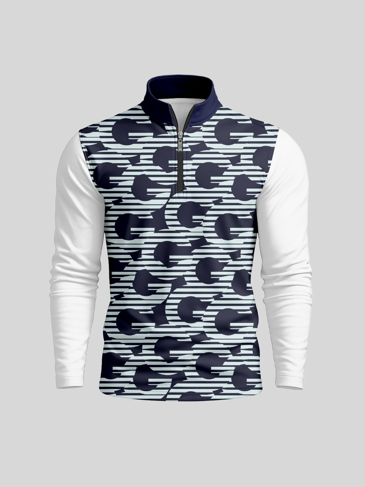 Not So Classic Men's Lightweight Colorblock Golf Shirt Quarterzip UPF50+