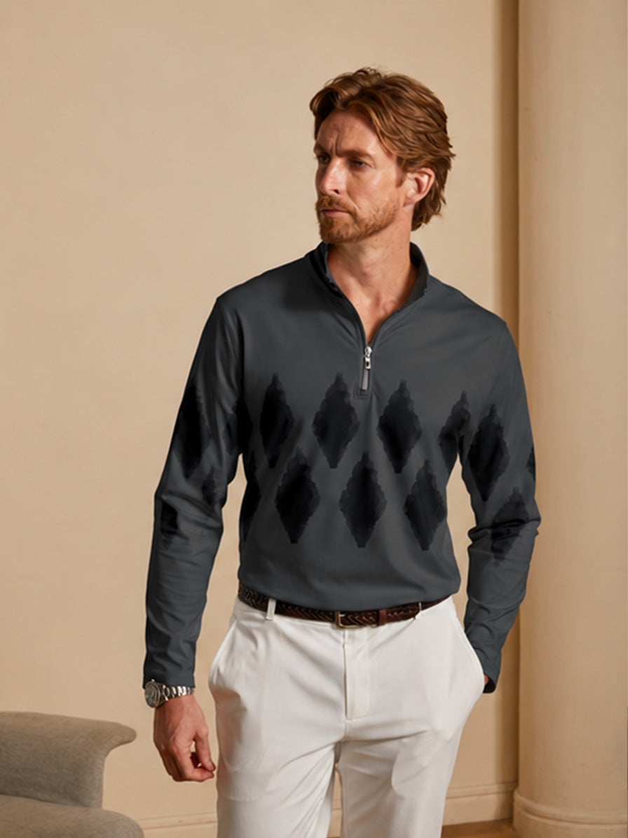 Not So Classic Men's Golf Shirt Quarterzip UPF50+