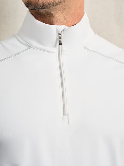 More Than Basic Men's Golf Shirt Quarterzip UPF50+