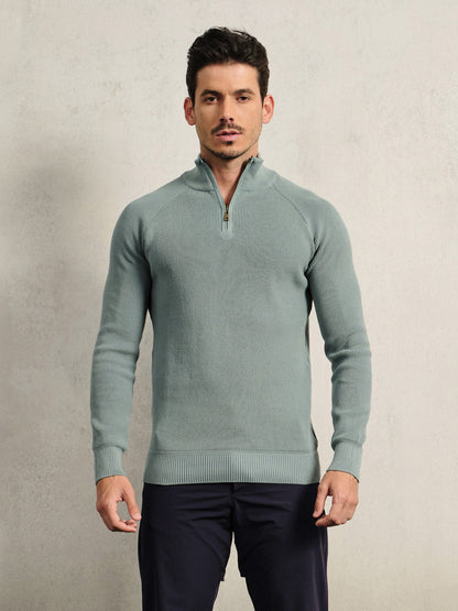 More Than Basic Men's Golf Quarter Zip Sweater