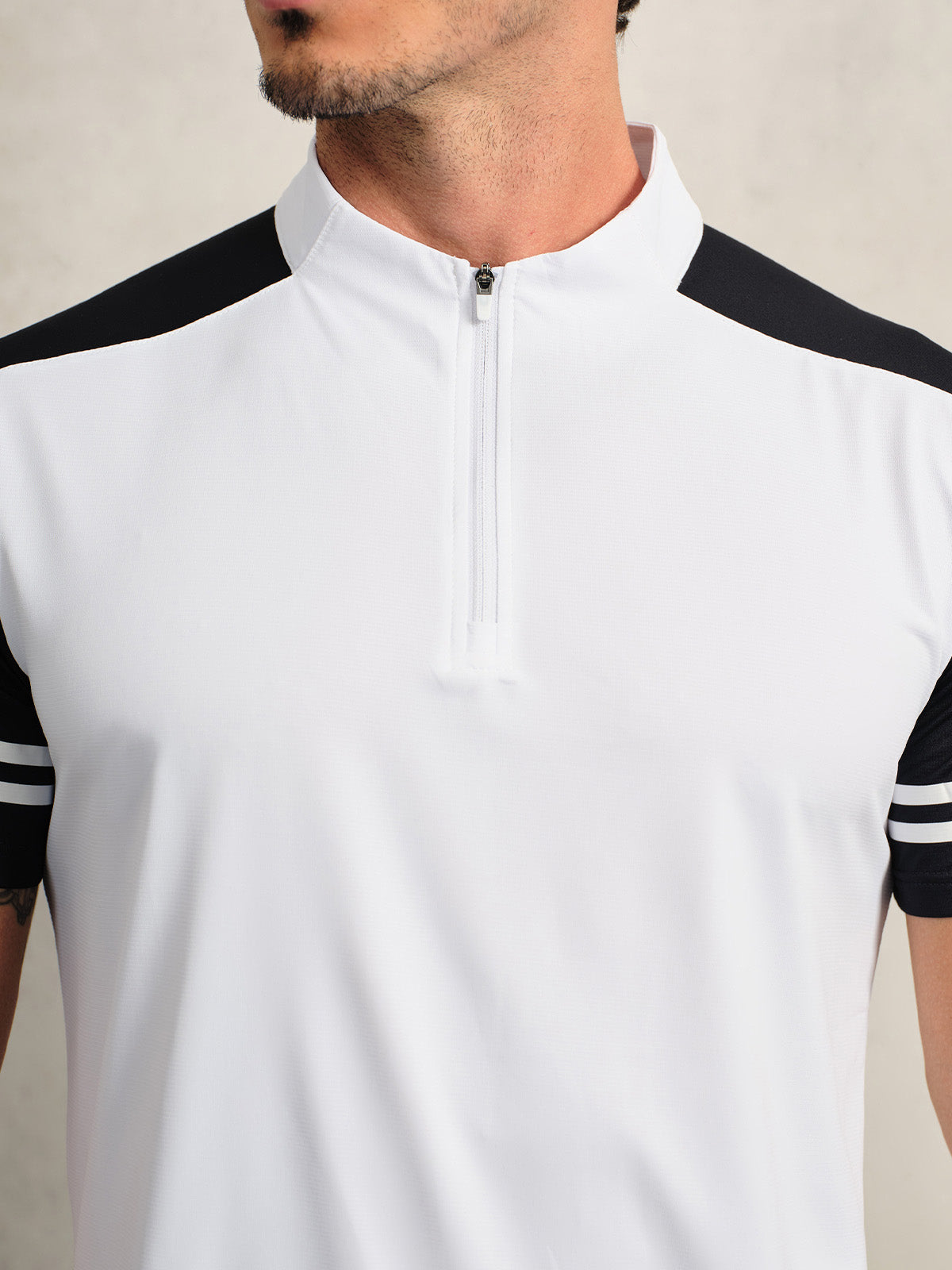 More Than Basic Men's Golf Shirt Quarterzip UPF50+