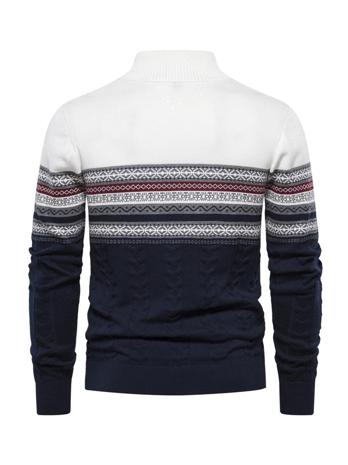 More Than Basic Men's Midweight Golf Quarter Zip Sweater
