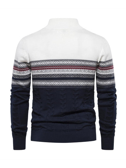 More Than Basic Men's Midweight Golf Quarter Zip Sweater
