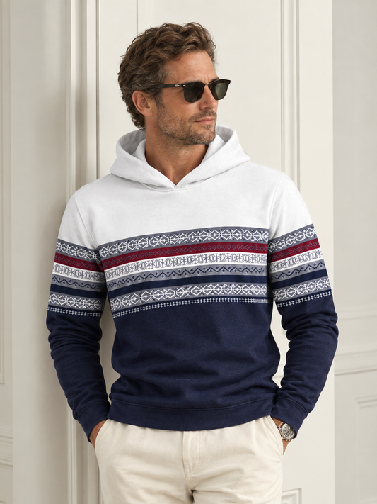 Playful Nautical Men's Golf Hooded Sweatshirt