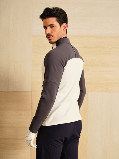 More Than Basic Men's Golf Full Zip Pocket Jacket