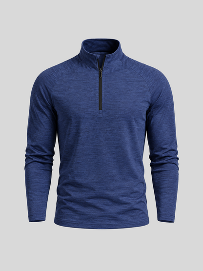 More Than Basic Men's Lightweight Golf Shirt Quarterzip UPF50+