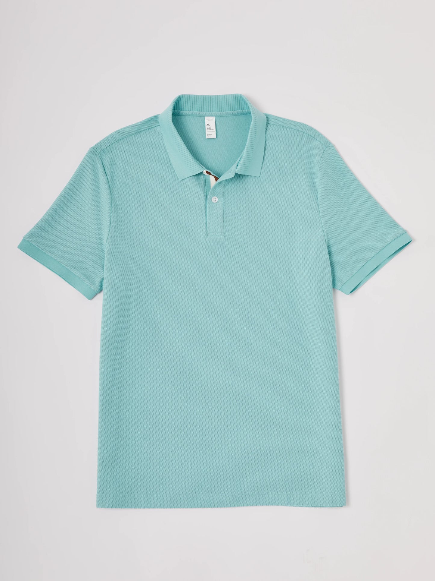 PearlTex Men's Cotton-Linen-Silk Polo Top