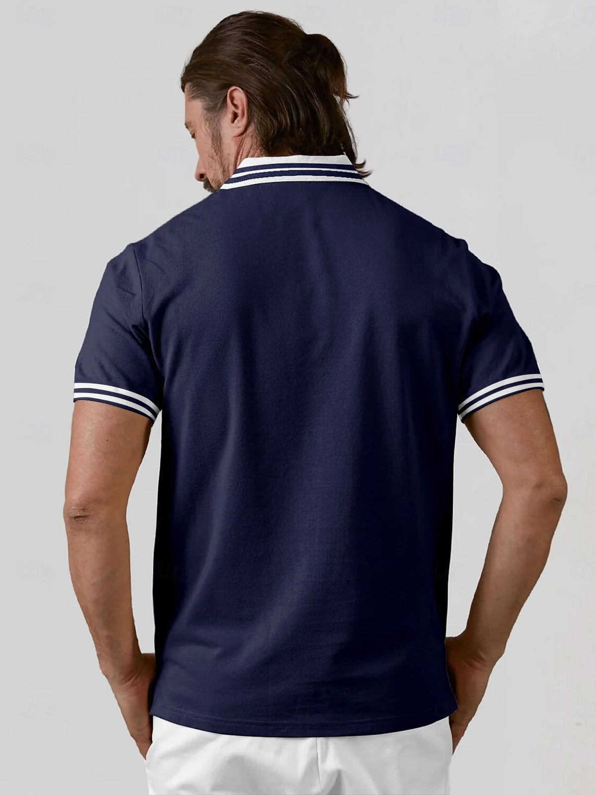 Playful Nautical Men's Polo Top UPF50+