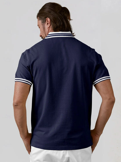 Playful Nautical Men's Polo Top UPF50+