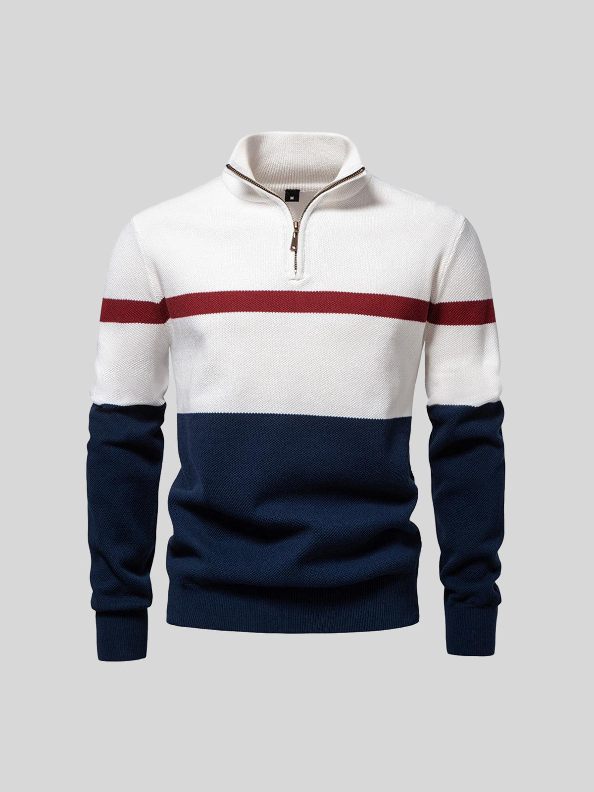 More Than Basic Men's Midweight Golf Quarter Zip Sweater