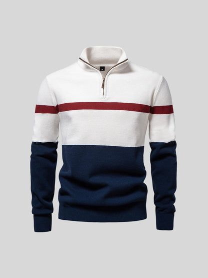 More Than Basic Men's Midweight Golf Quarter Zip Sweater