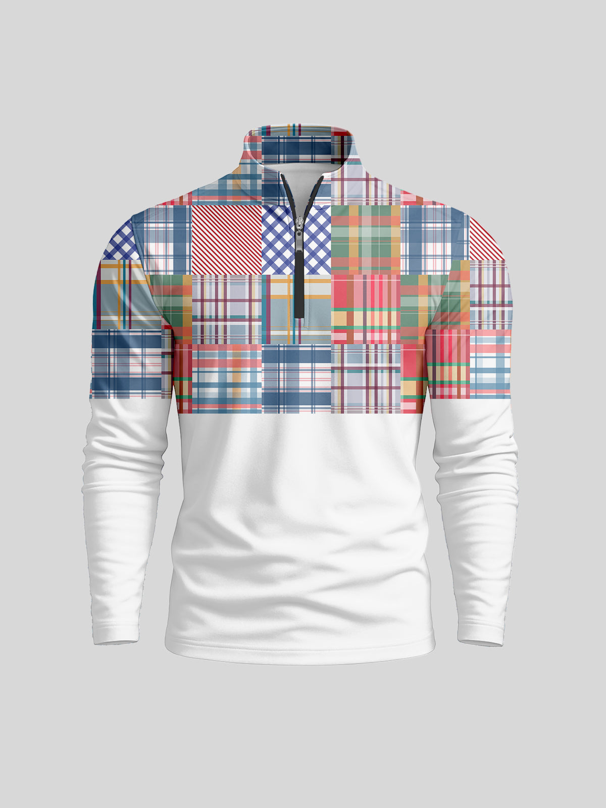 Not So Classic Men's Lightweight Colorblock Golf Shirt Quarterzip UPF50+