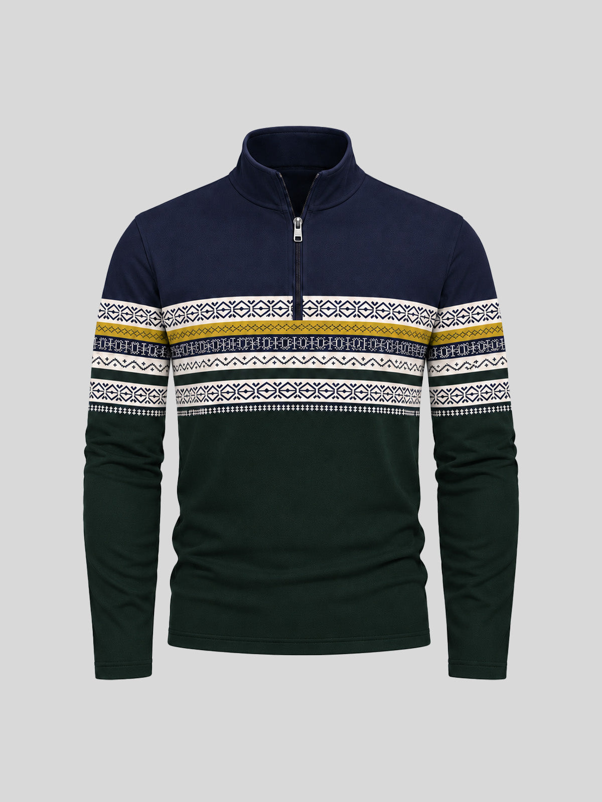 Playful Nautical Men's Lightweight Golf Shirt Quarterzip UPF50+