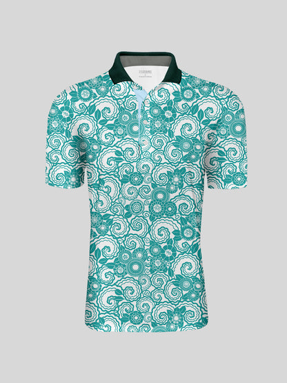 Botanical Energy Men's Polo Top UPF50+