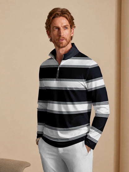 Navycore Men's Lightweight Golf Shirt Quarterzip UPF50+