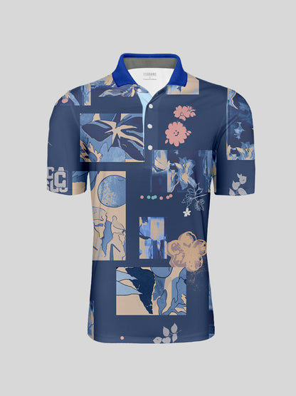 Botanical Energy Men's Polo Top UPF50+
