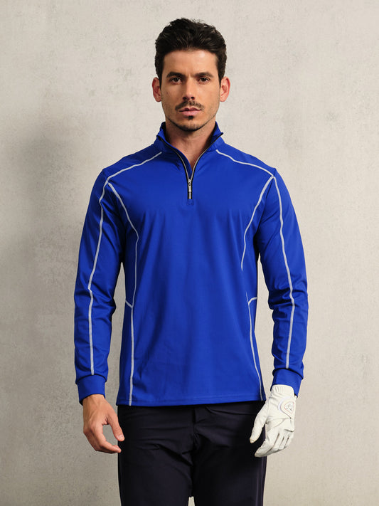 More Than Basic Men's Golf Shirt Quarterzip UPF50+
