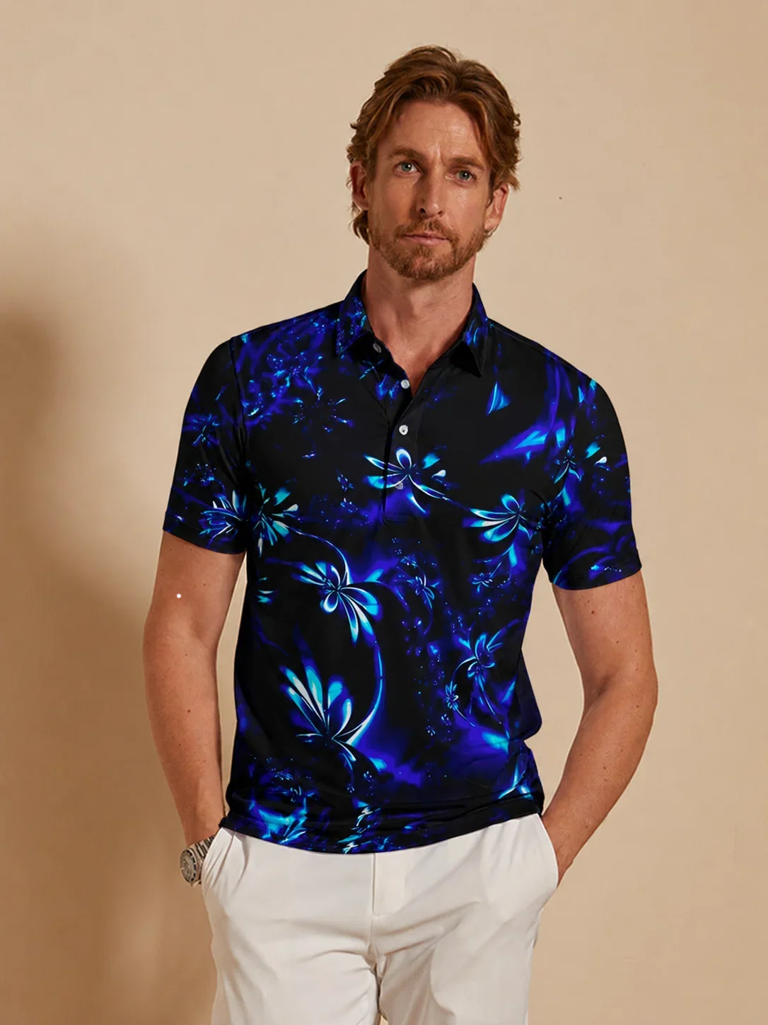 Botanical Energy Polo para Hombre UPF50+