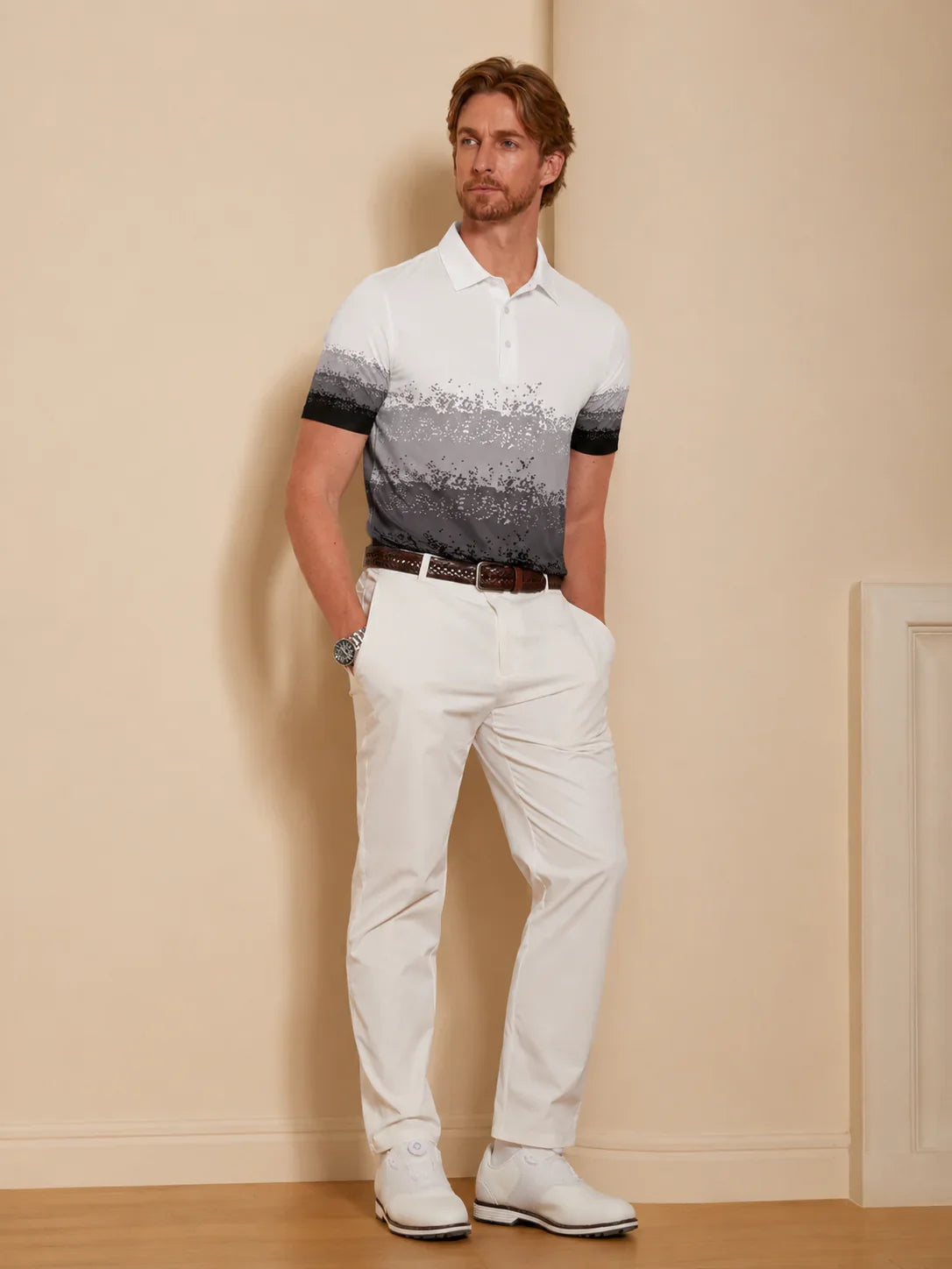 Air Brush Polo Top da Uomo UPF50+