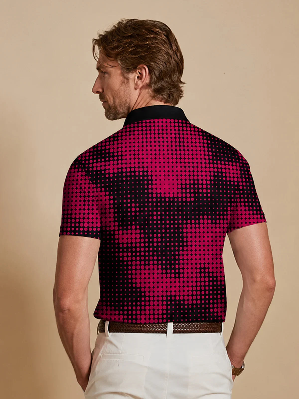 Inked Skins Haut de Polo Homme à Col Côtelé Protection UPF50+