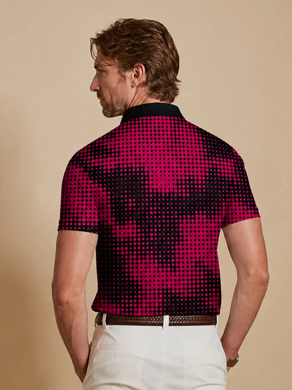 Inked Skins Haut de Polo Homme à Col Côtelé Protection UPF50+
