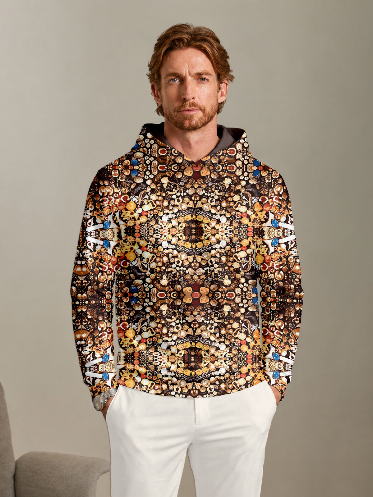 Bold Baroque Men's Golf Hooded Sweatshirt