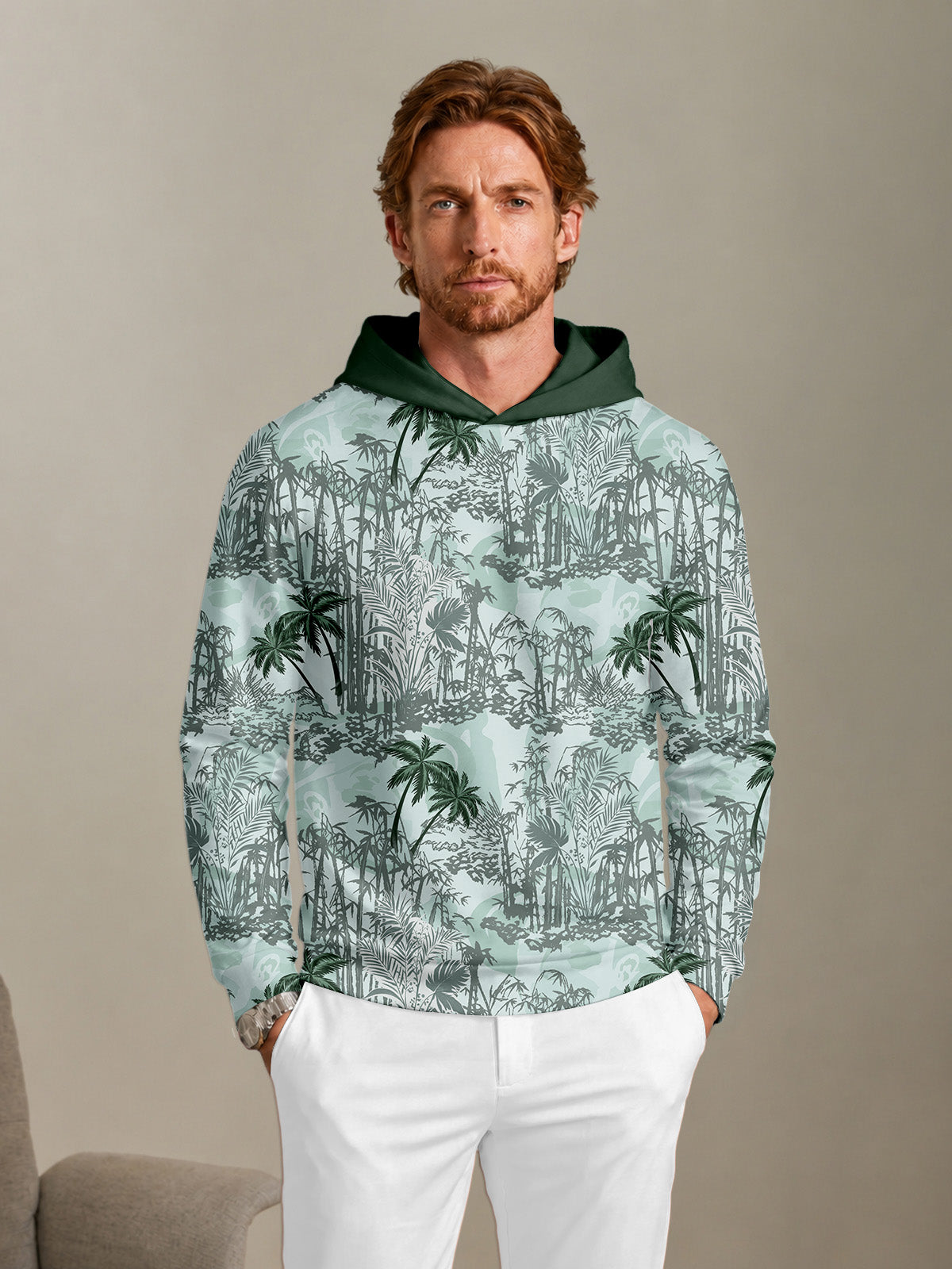 Botanical Energy Men's Golf Hooded Sweatshirt