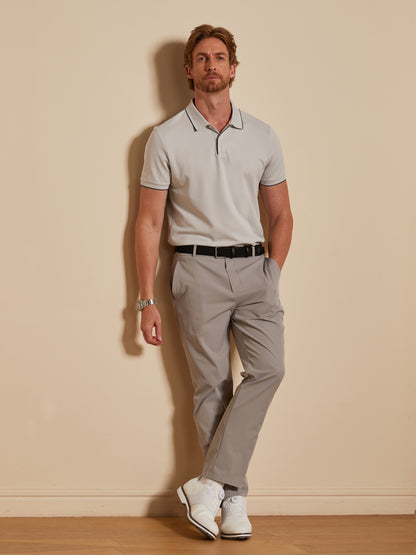 NudeMod Men's Cotton-Modal Polo Top