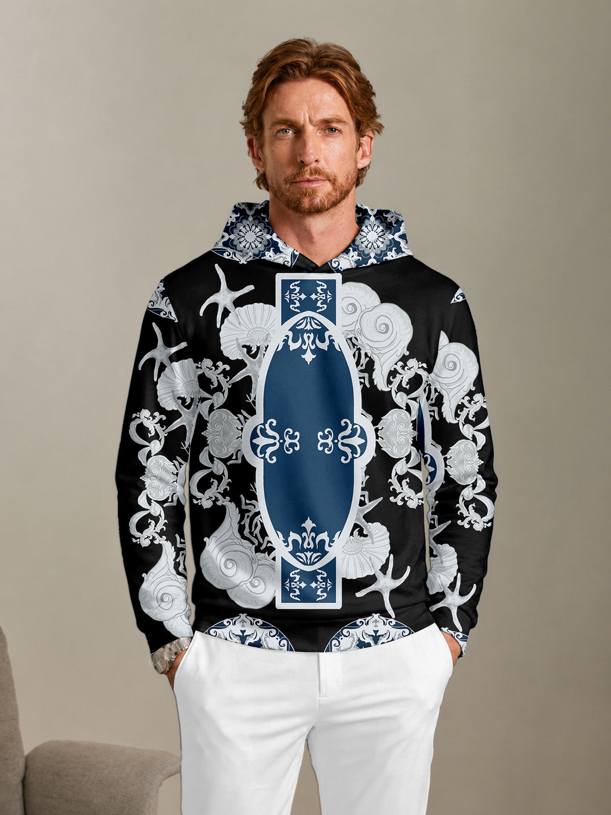 Botanical Energy Men's Golf Hooded Sweatshirt