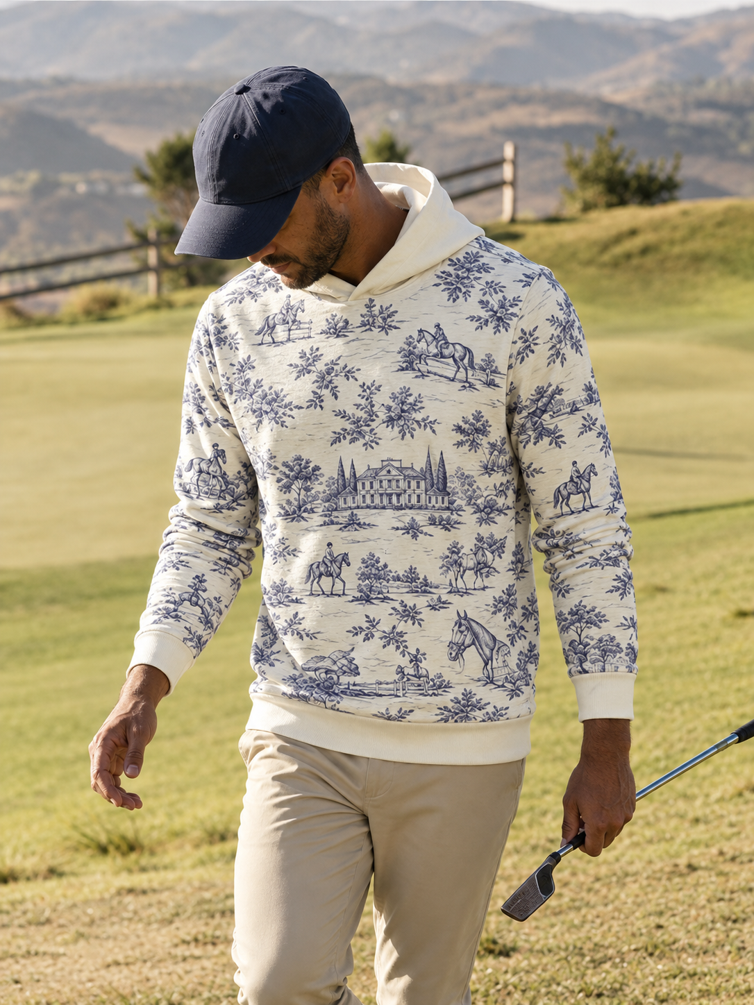 Equestrian Heritage Men's Golf Hooded Sweatshirt