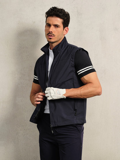 More Than Basic Men's Golf Full Zip Pocket Vest