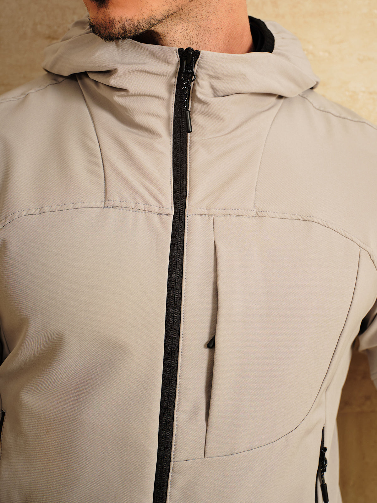More Than Basic Men's Golf Full Zip Pocket Jacket