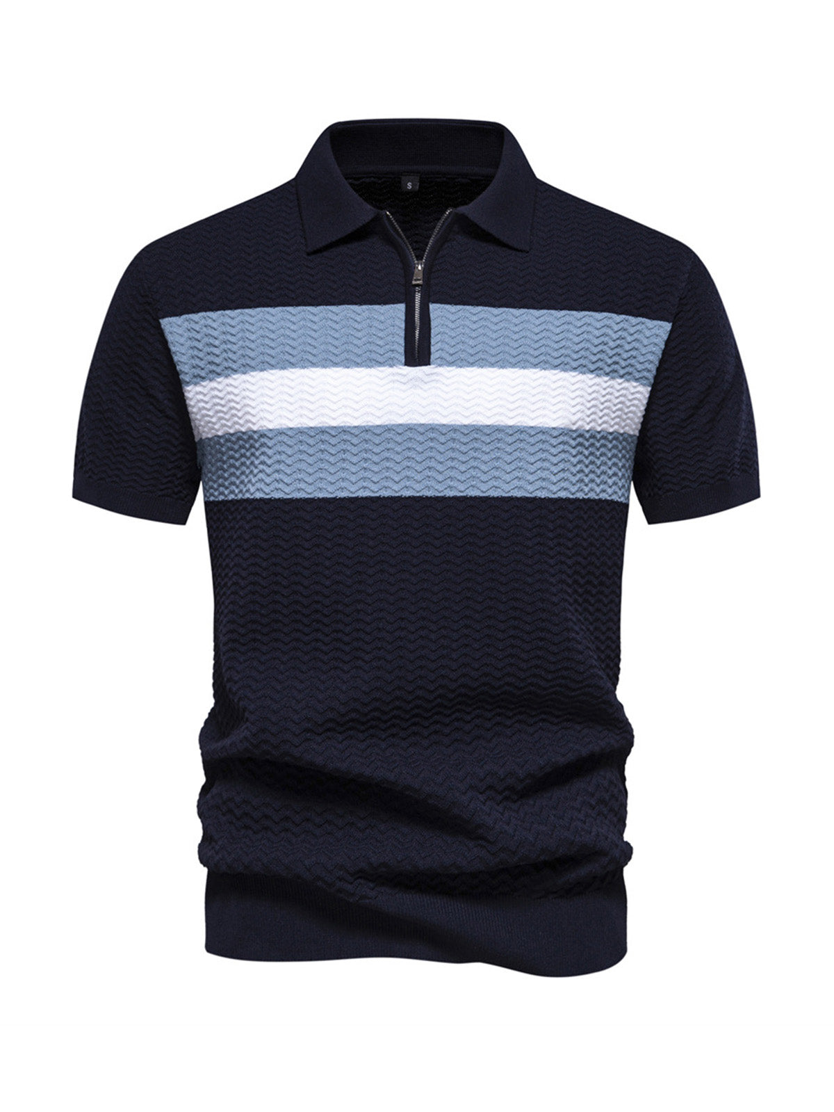 More Than Basic Knit Golf Shirt Quarterzip