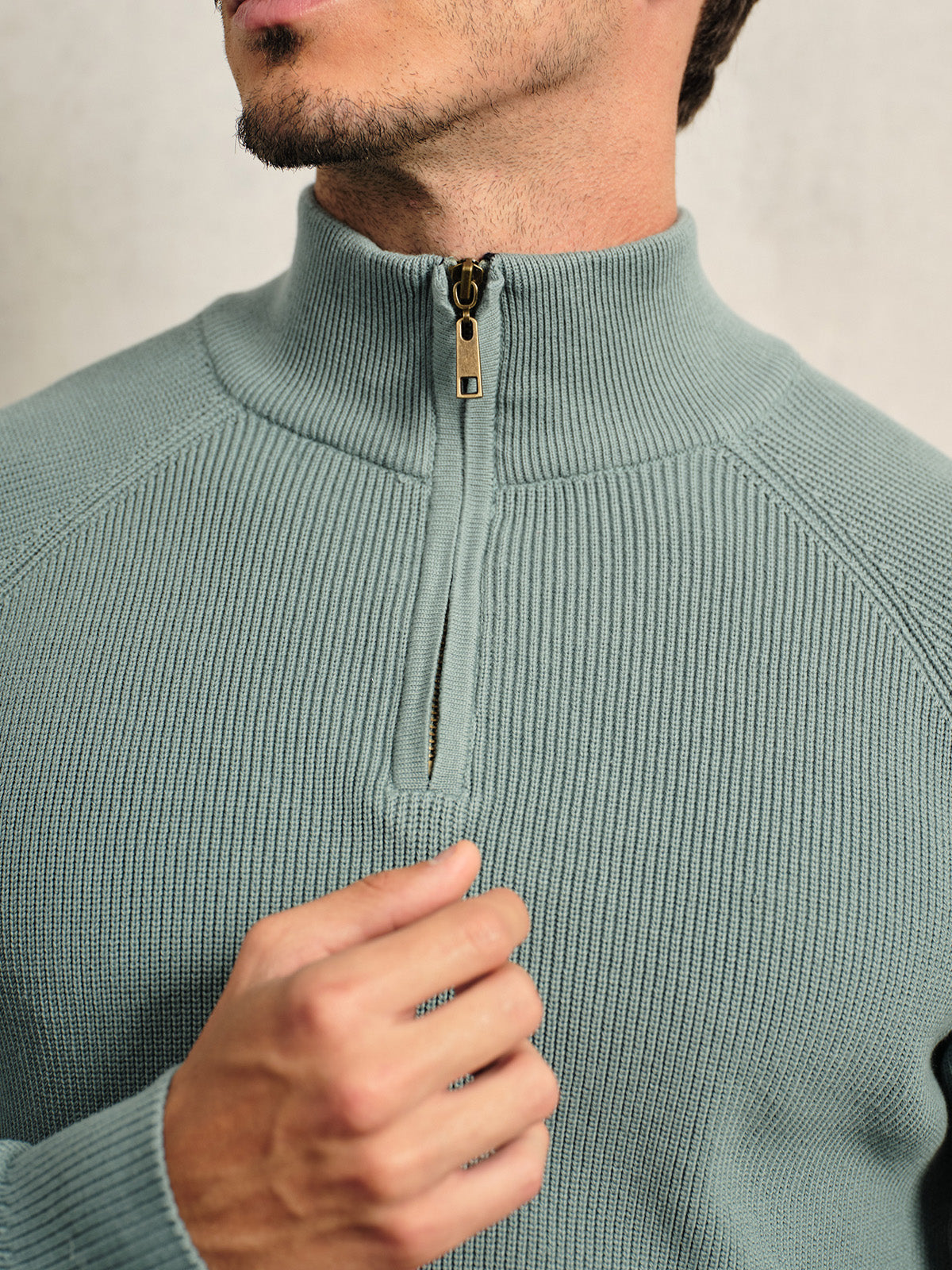More Than Basic Men's Golf Quarter Zip Sweater
