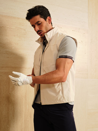 More Than Basic Men's Golf Full Zip Pocket Vest