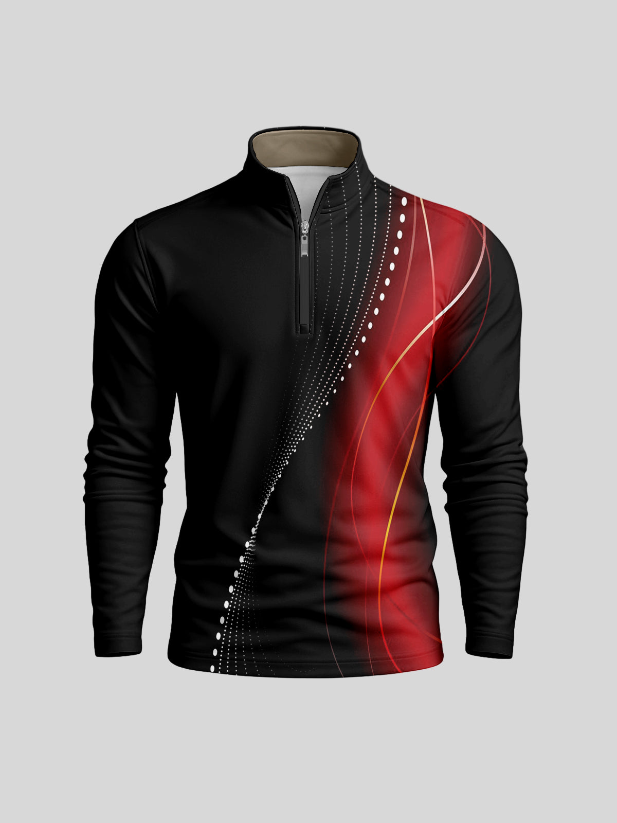 Air Brush Men's Lightweight Golf Shirt Quarterzip UPF50+