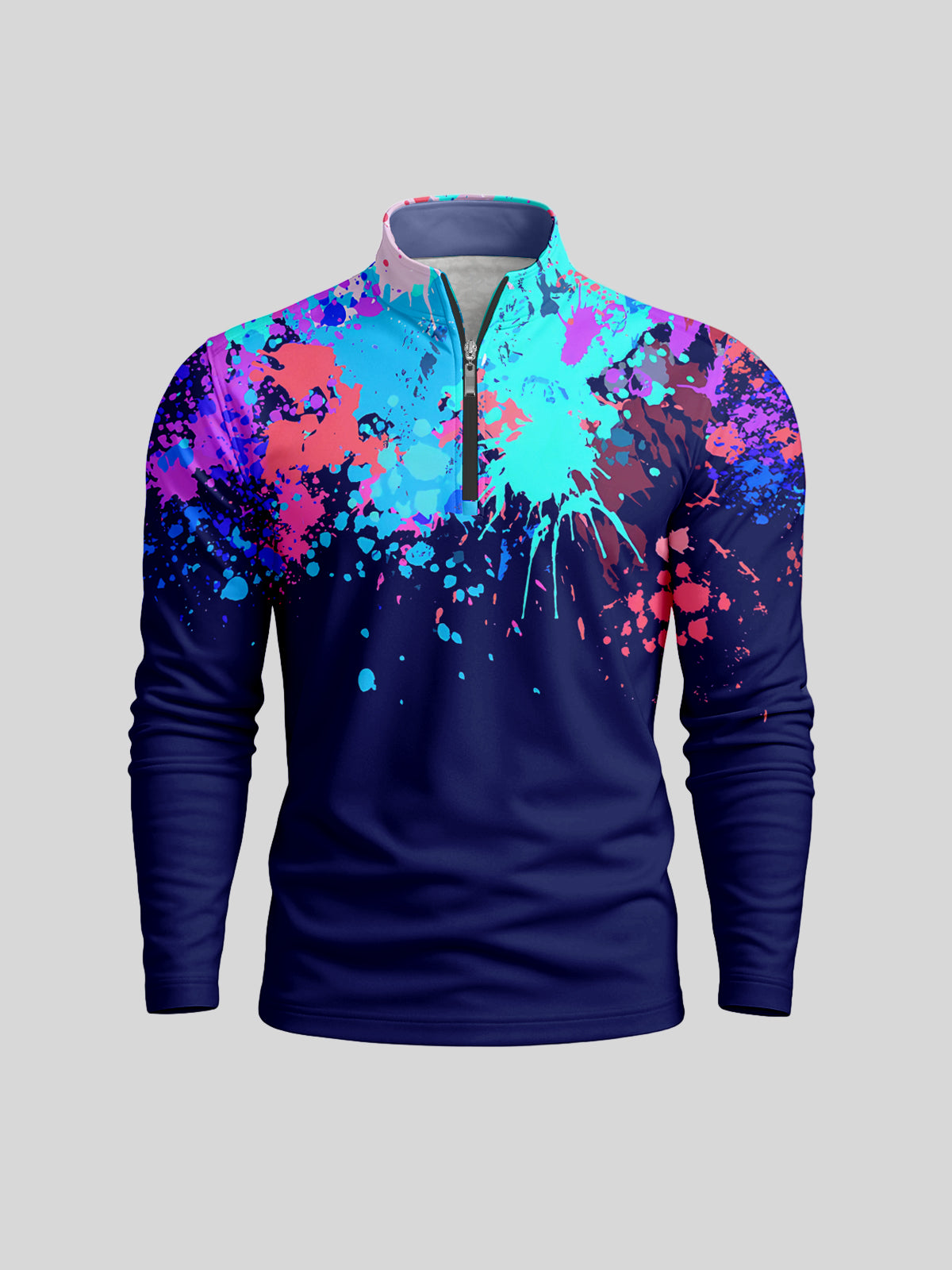 Inked Skins Men's Lightweight Golf Shirt Quarterzip UPF50+