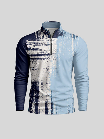 Inked Skins Men's Lightweight Golf Shirt Quarterzip UPF50+