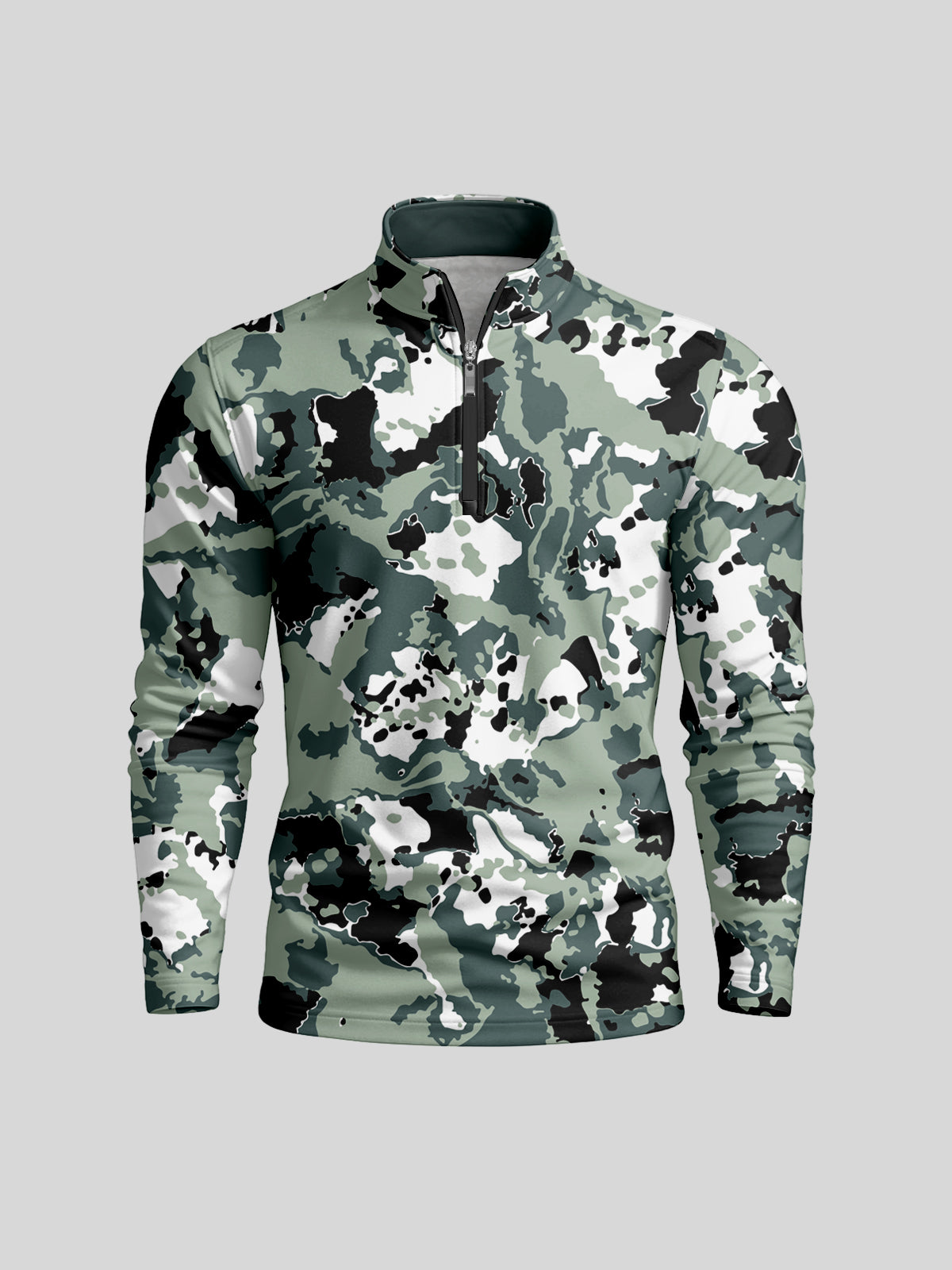 Inked Skins Heren Golfshirt Quarterzip UPF50+